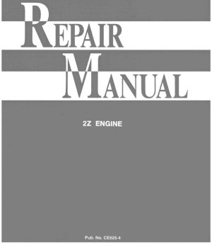 Toyota 2Z Engine Repair Manual - Image 3