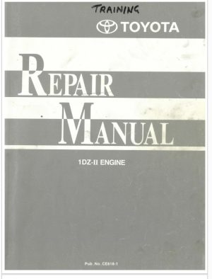 Toyota 1DZ-II Engine Repair Manual - Image 3