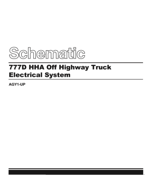 caterpillar 777D - Electrical s