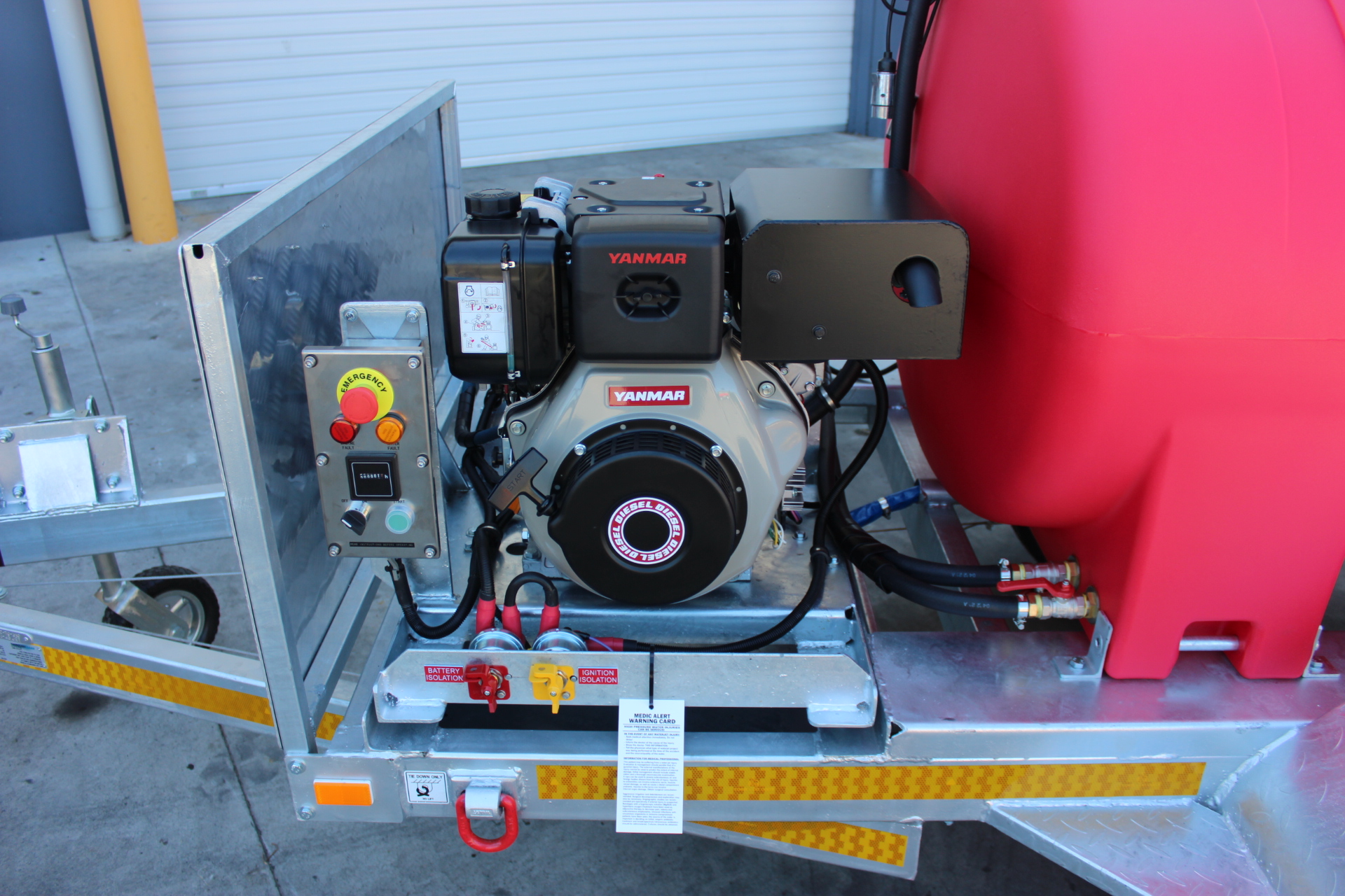 New D10M-36C-TO 10 HP Diesel Pressure Washer Trailer