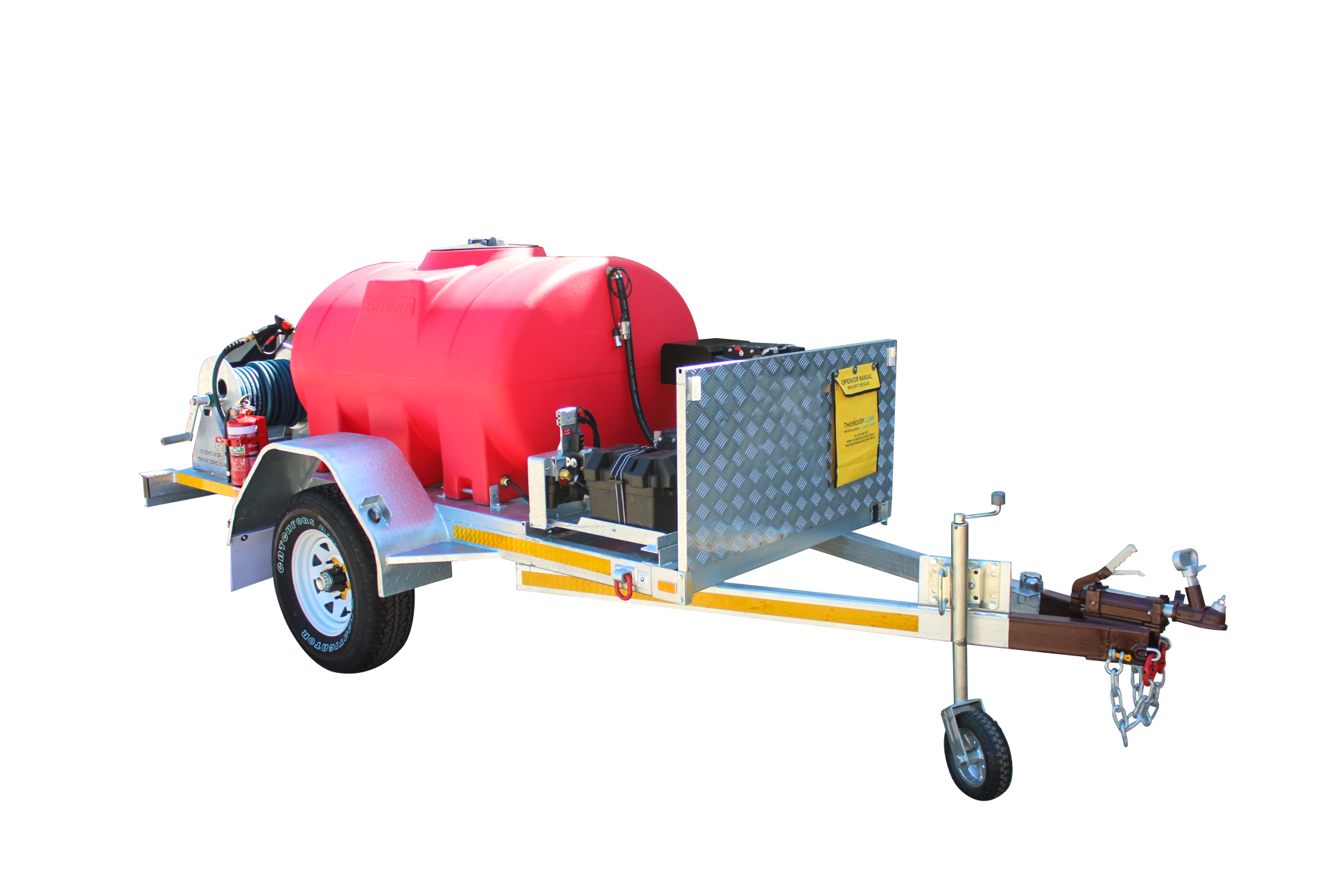 New D10M-36C-TO 10 HP Diesel Pressure Washer Trailer